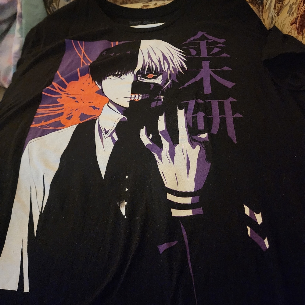 Tokyo Ghoul Mens Funimation Graphic T-Shirt Crew Neck Short Sleeve 3XL